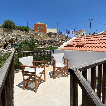 Vila Little Blue In Chorio, Symi Exteriér fotografie