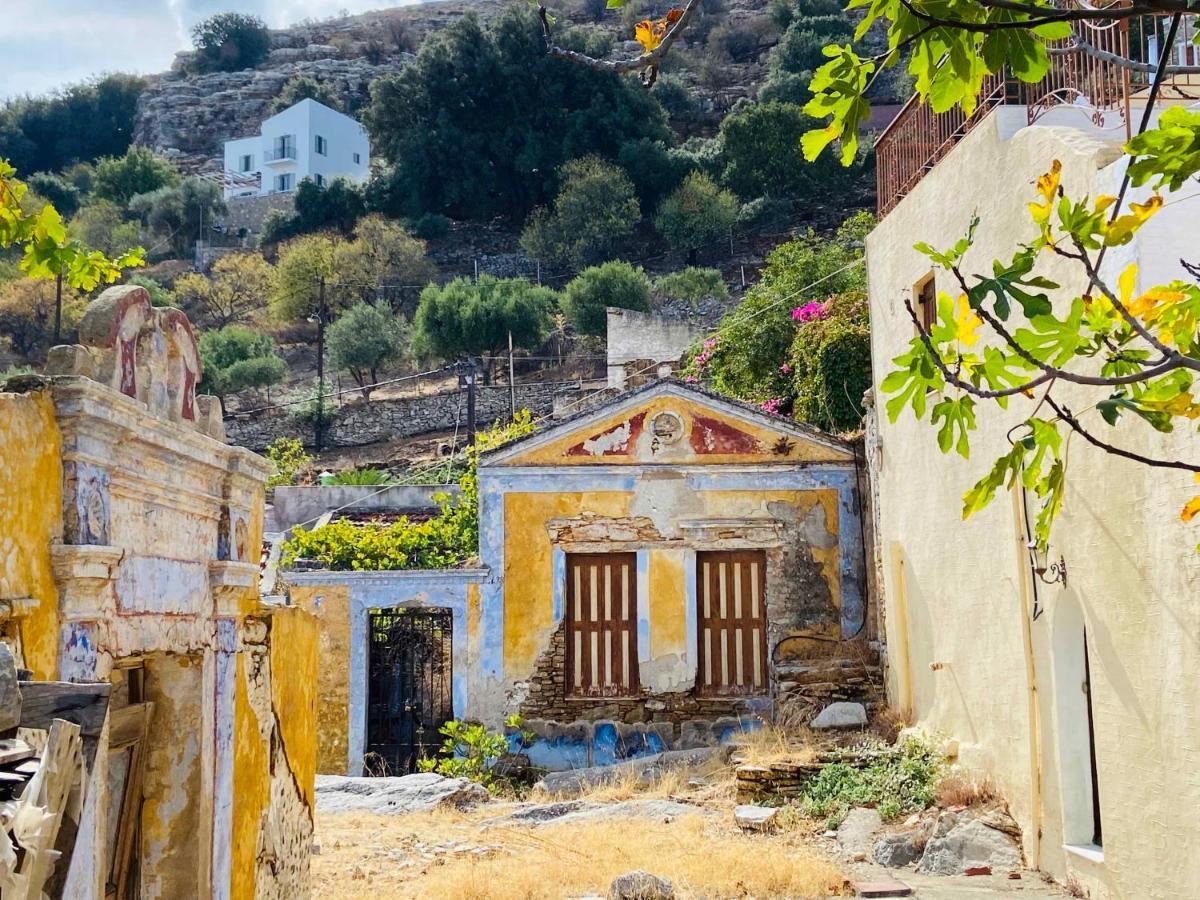 Vila Little Blue In Chorio, Symi Exteriér fotografie
