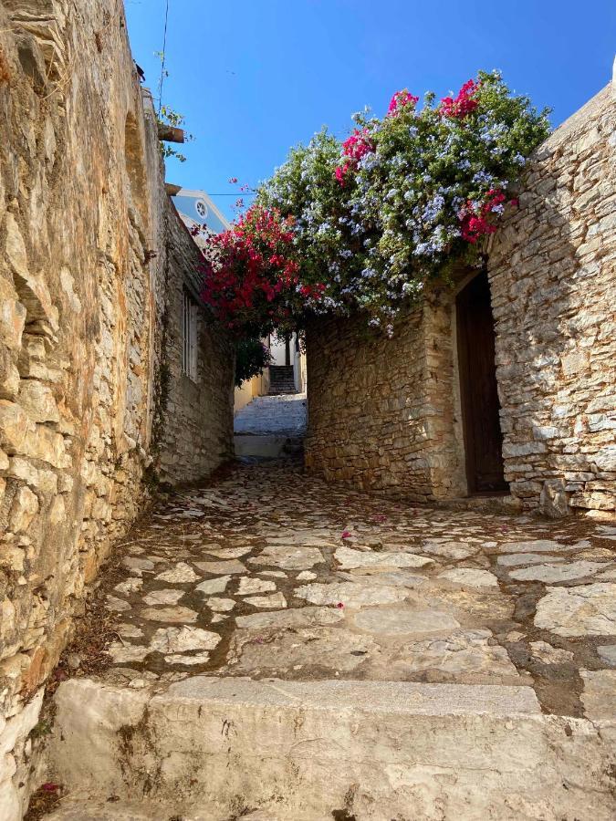Vila Little Blue In Chorio, Symi Exteriér fotografie